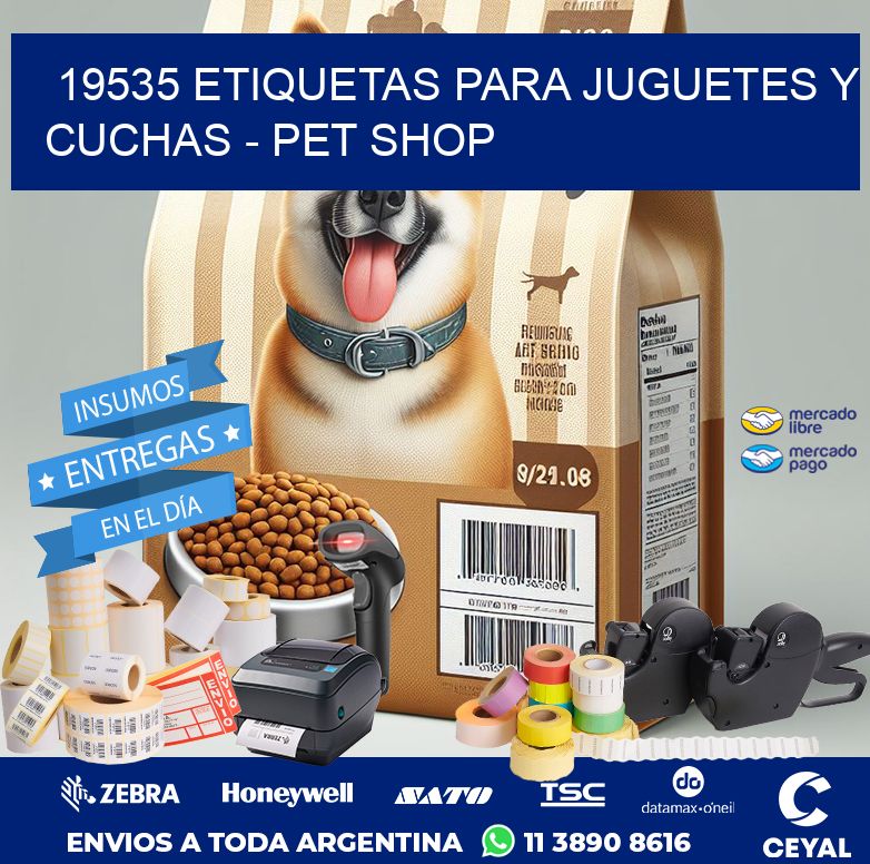 19535 ETIQUETAS PARA JUGUETES Y CUCHAS – PET SHOP