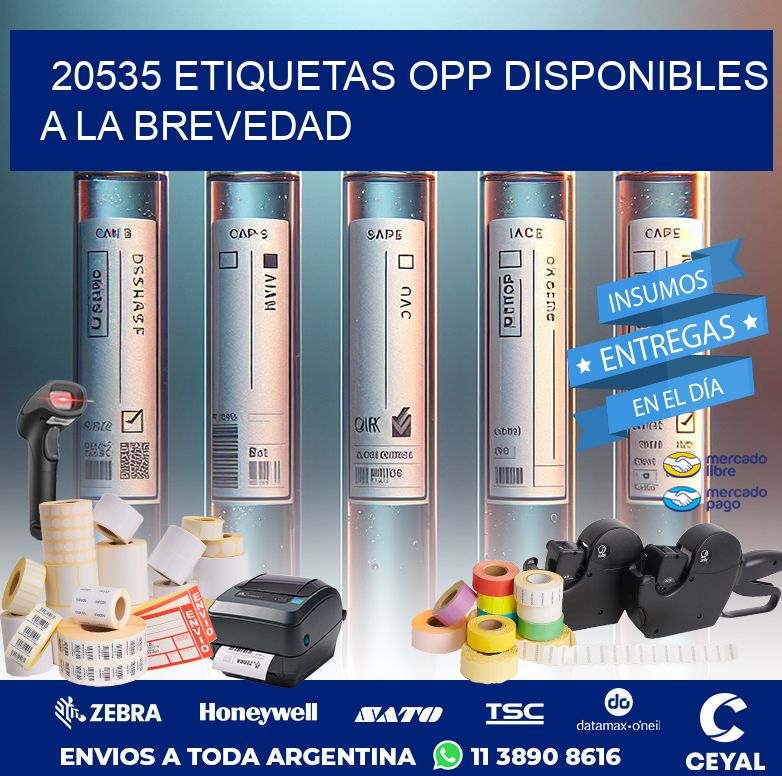 20535 ETIQUETAS OPP DISPONIBLES A LA BREVEDAD