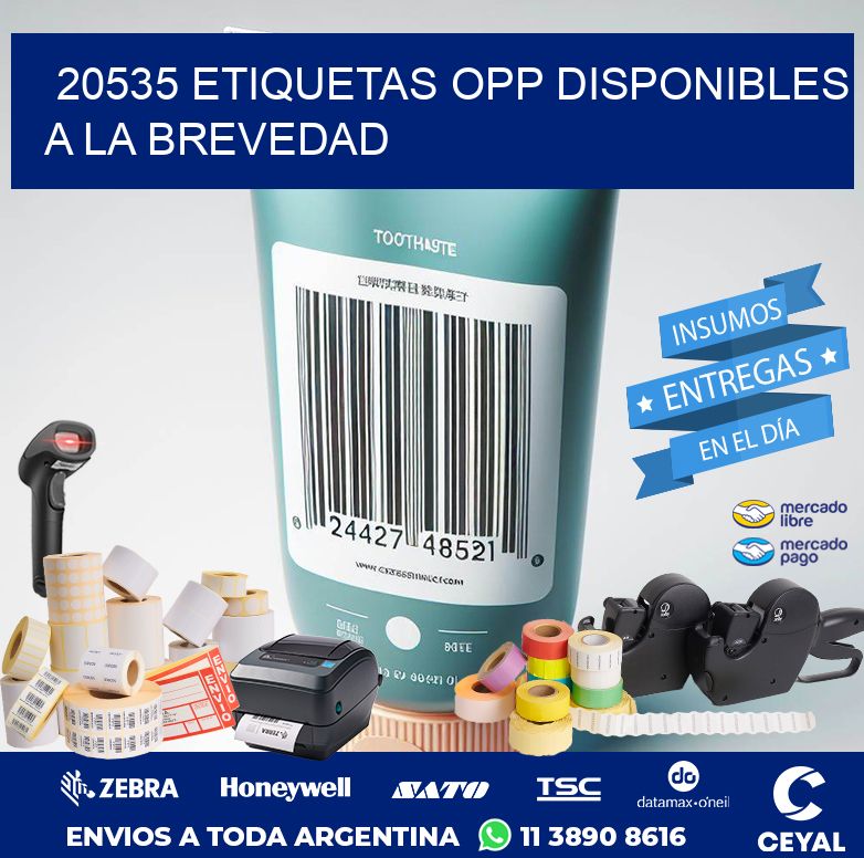 20535 ETIQUETAS OPP DISPONIBLES A LA BREVEDAD