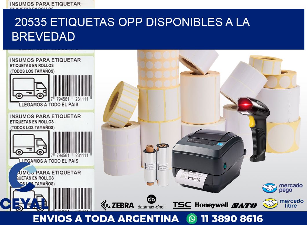 20535 ETIQUETAS OPP DISPONIBLES A LA BREVEDAD