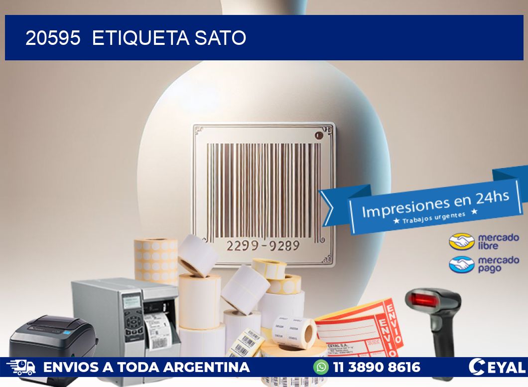 20595  etiqueta sato