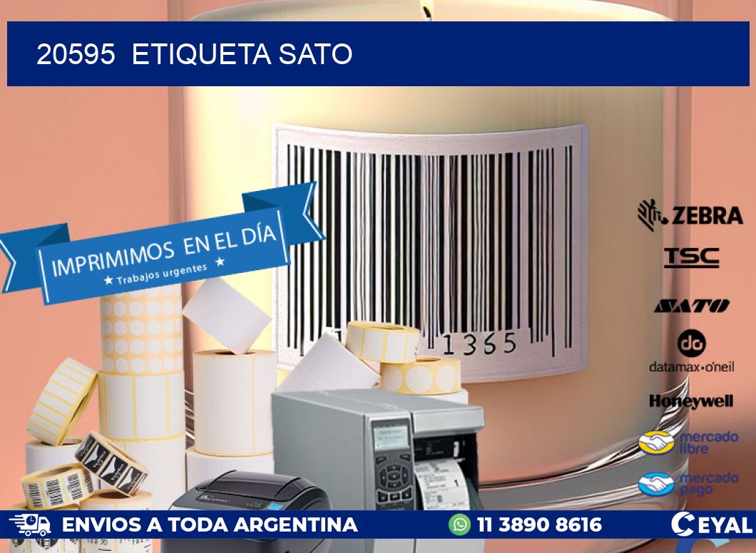20595  etiqueta sato