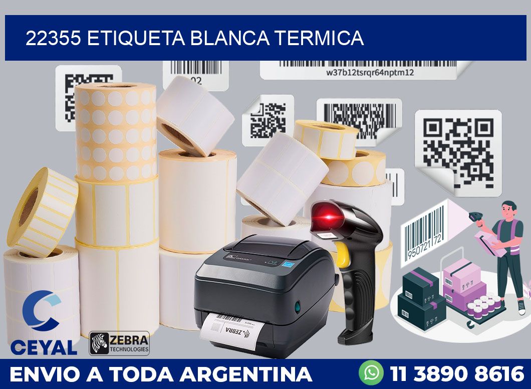 22355 etiqueta blanca termica