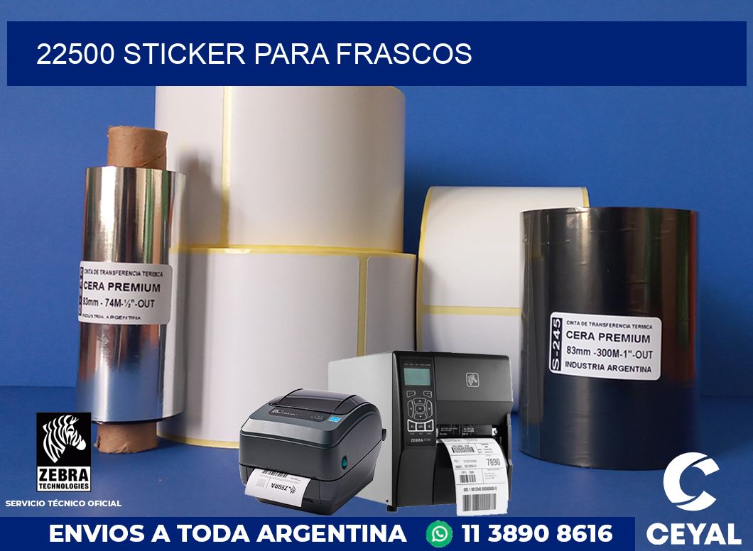 22500 STICKER PARA FRASCOS