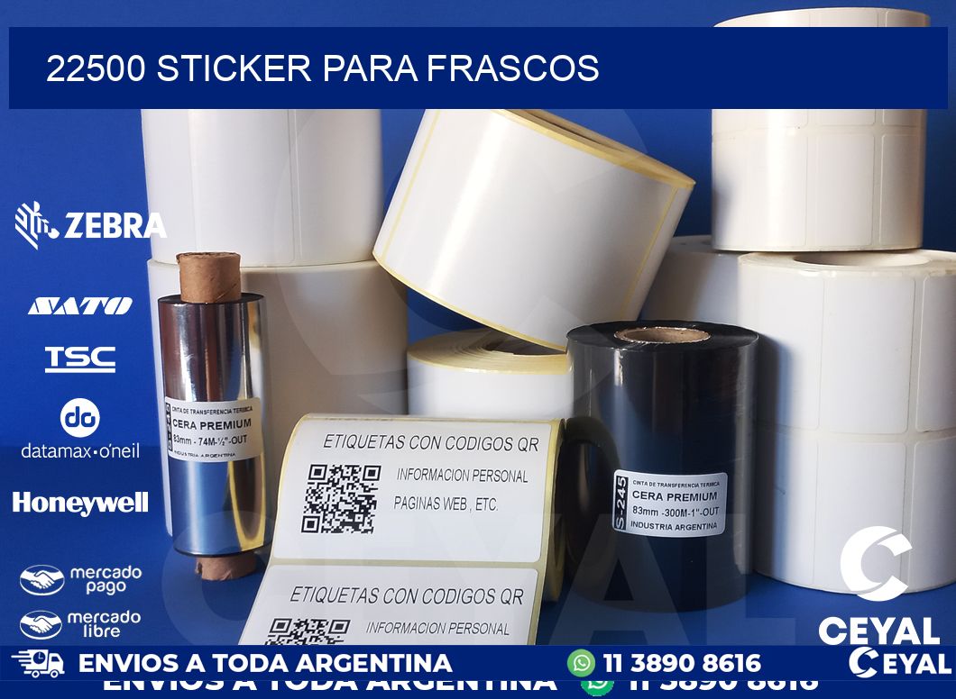 22500 STICKER PARA FRASCOS