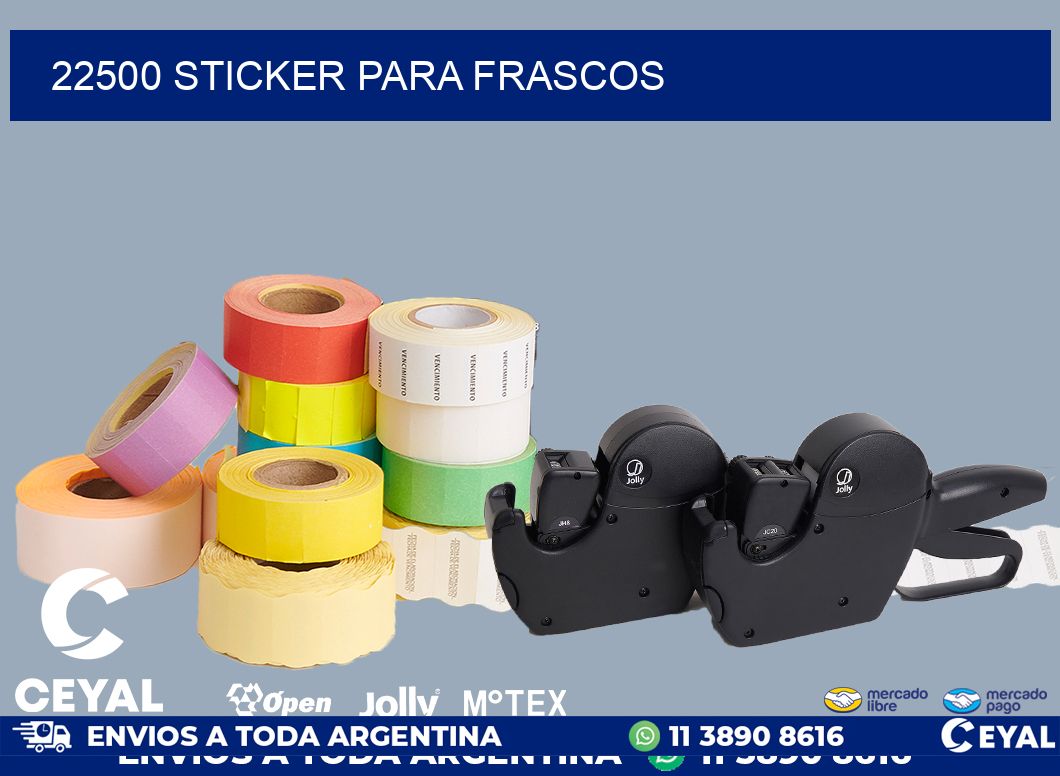 22500 STICKER PARA FRASCOS