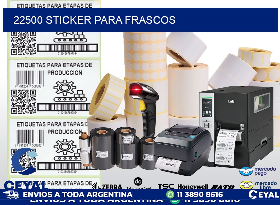 22500 STICKER PARA FRASCOS