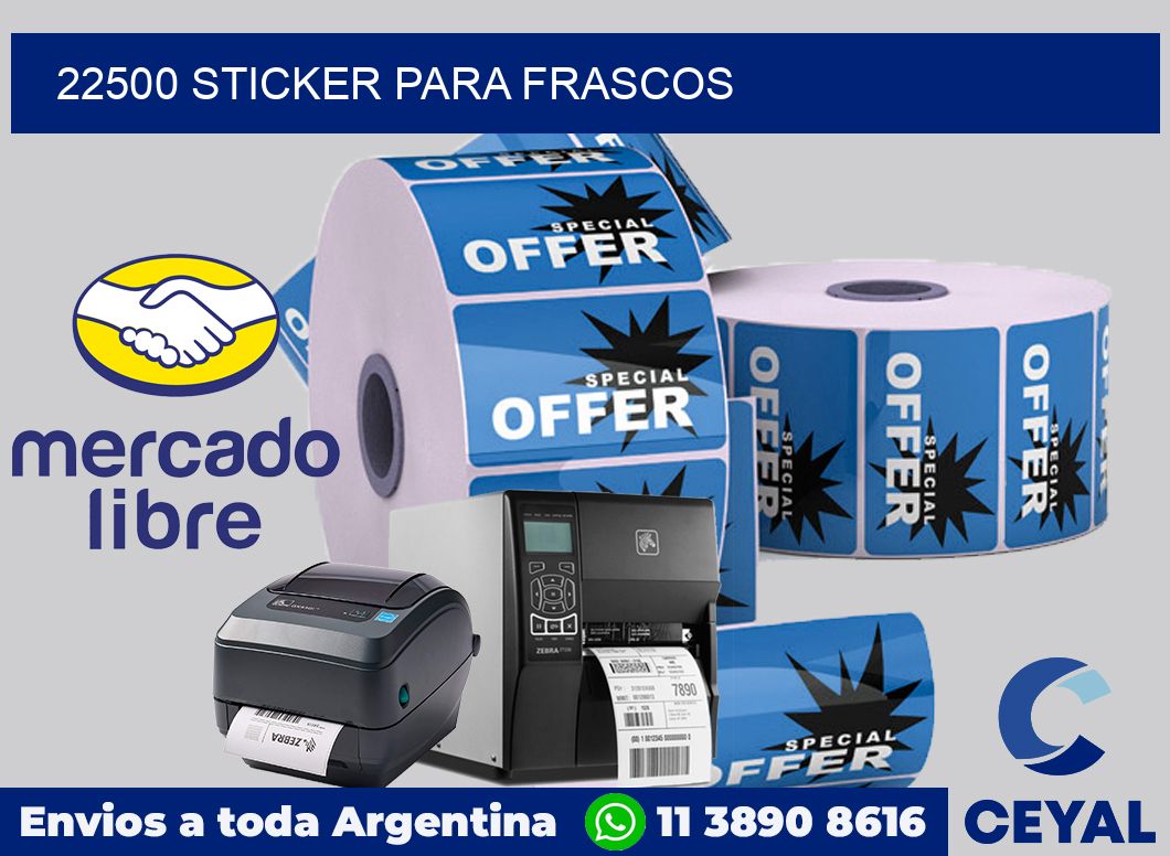 22500 STICKER PARA FRASCOS