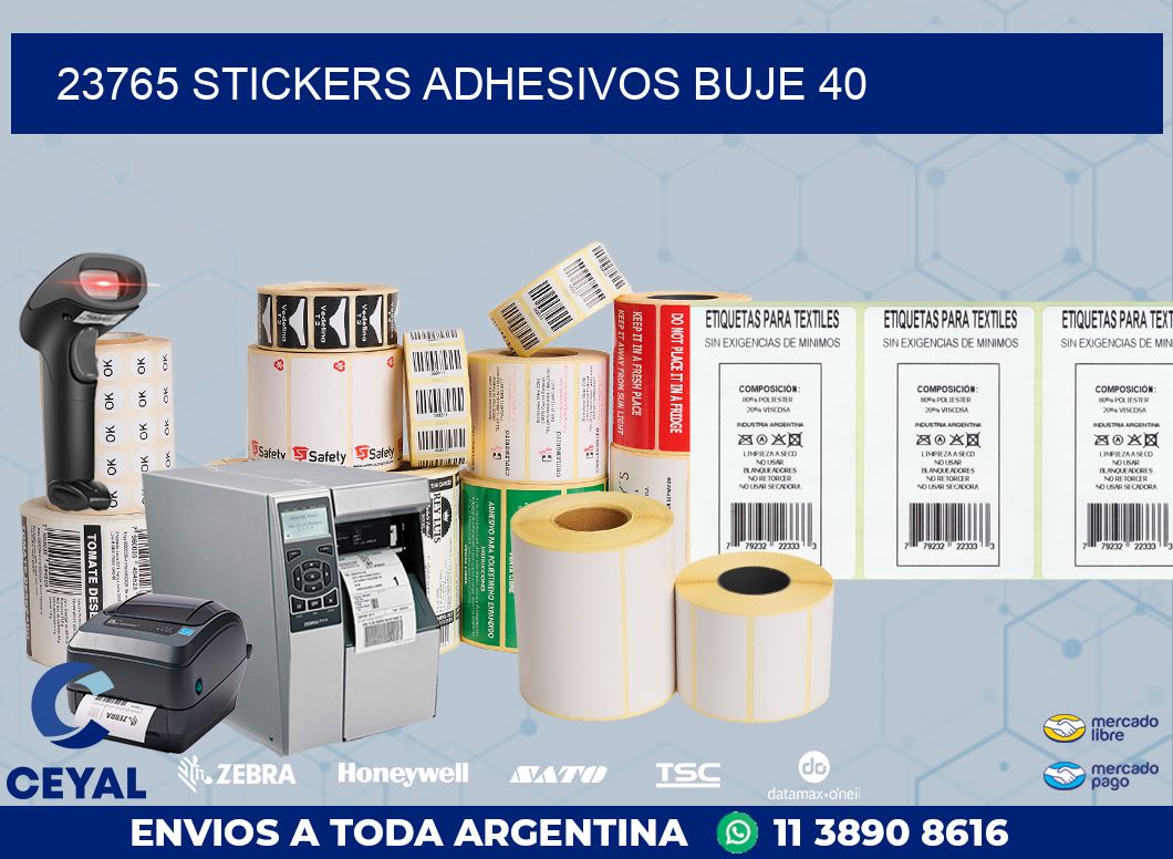 23765 STICKERS ADHESIVOS BUJE 40