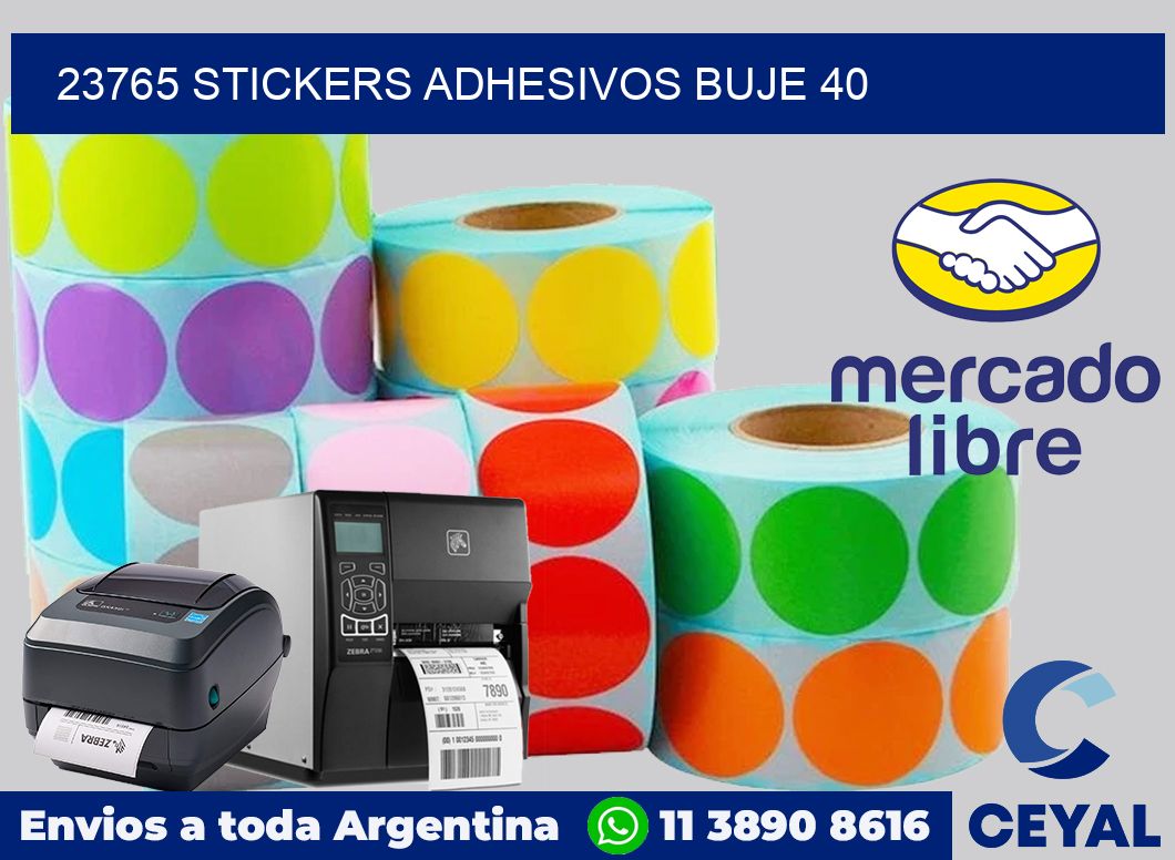 23765 STICKERS ADHESIVOS BUJE 40