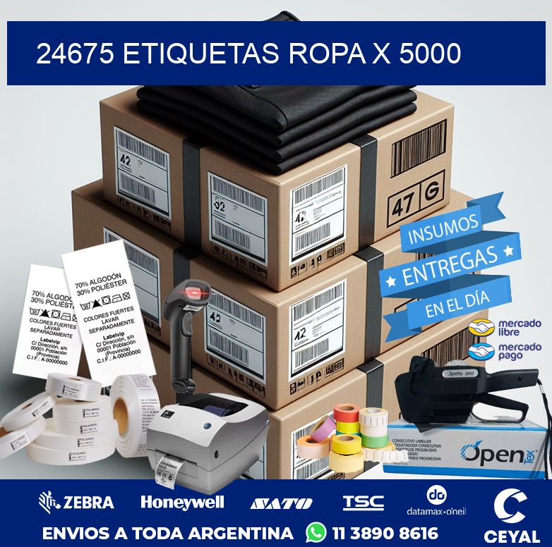 24675 ETIQUETAS ROPA X 5000