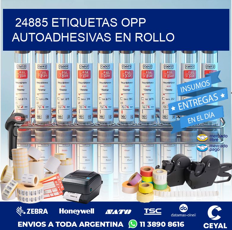 24885 ETIQUETAS OPP AUTOADHESIVAS EN ROLLO