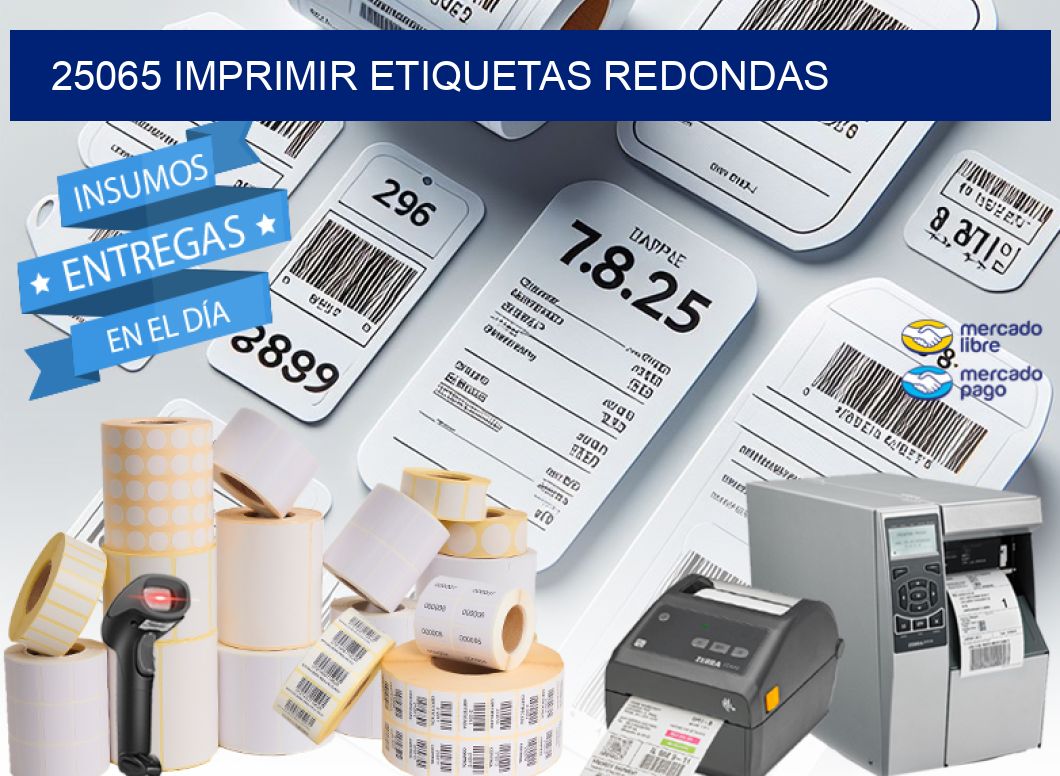25065 IMPRIMIR ETIQUETAS REDONDAS