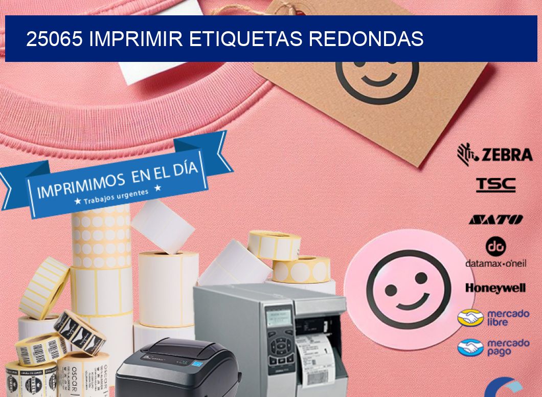 25065 IMPRIMIR ETIQUETAS REDONDAS
