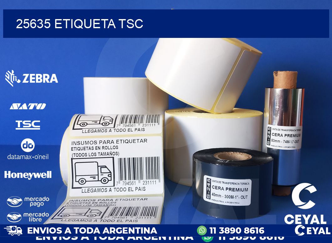 25635 etiqueta tsc