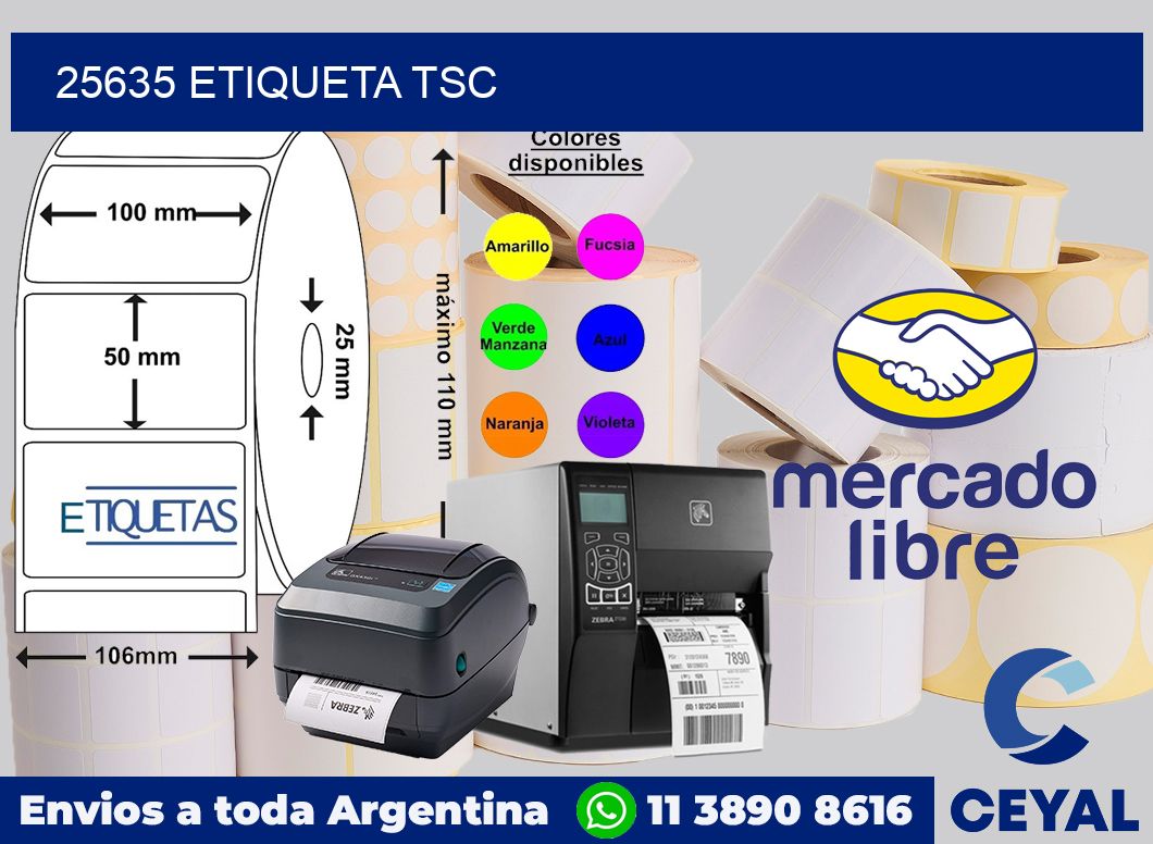 25635 etiqueta tsc