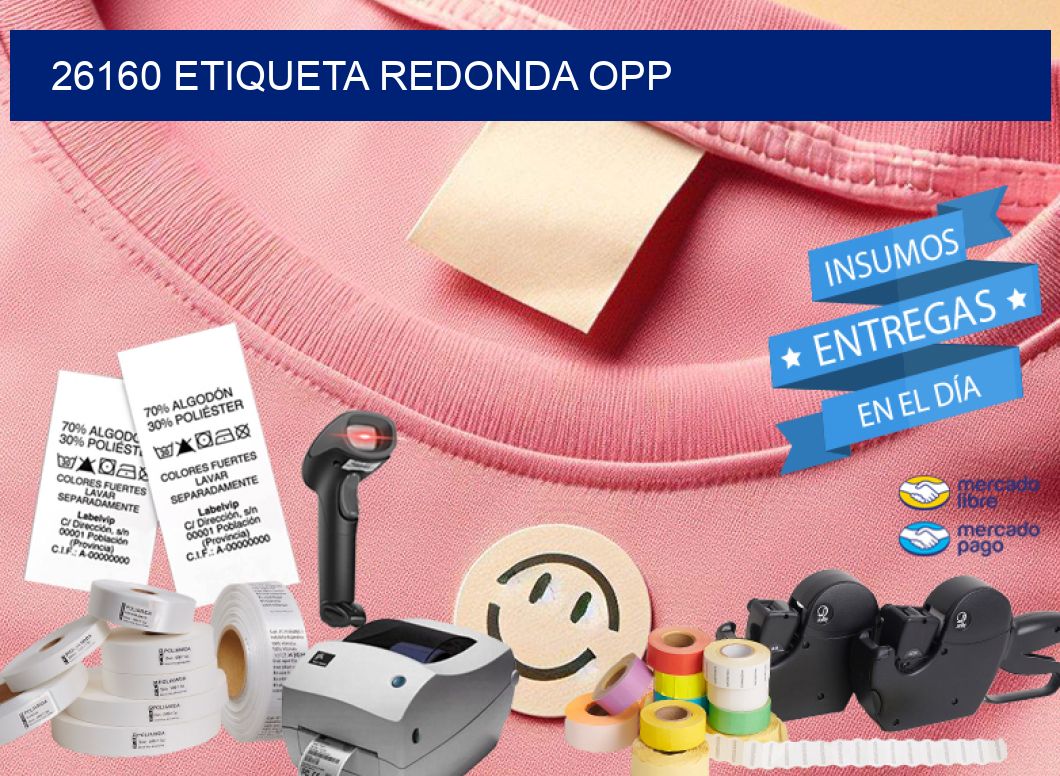 26160 ETIQUETA REDONDA OPP