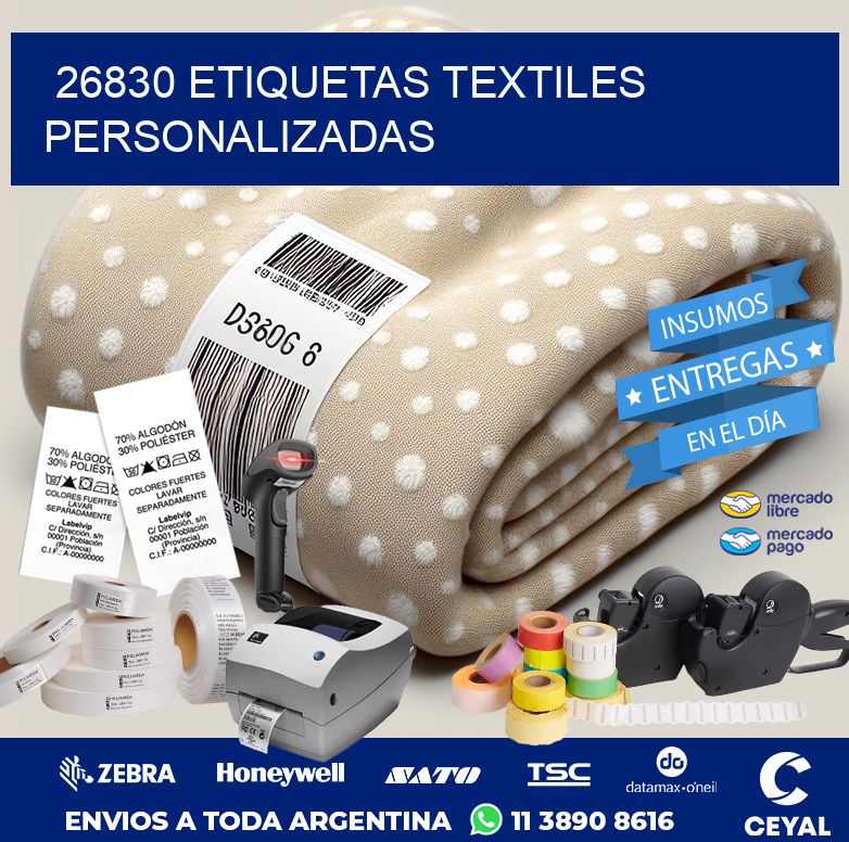 26830 ETIQUETAS TEXTILES PERSONALIZADAS