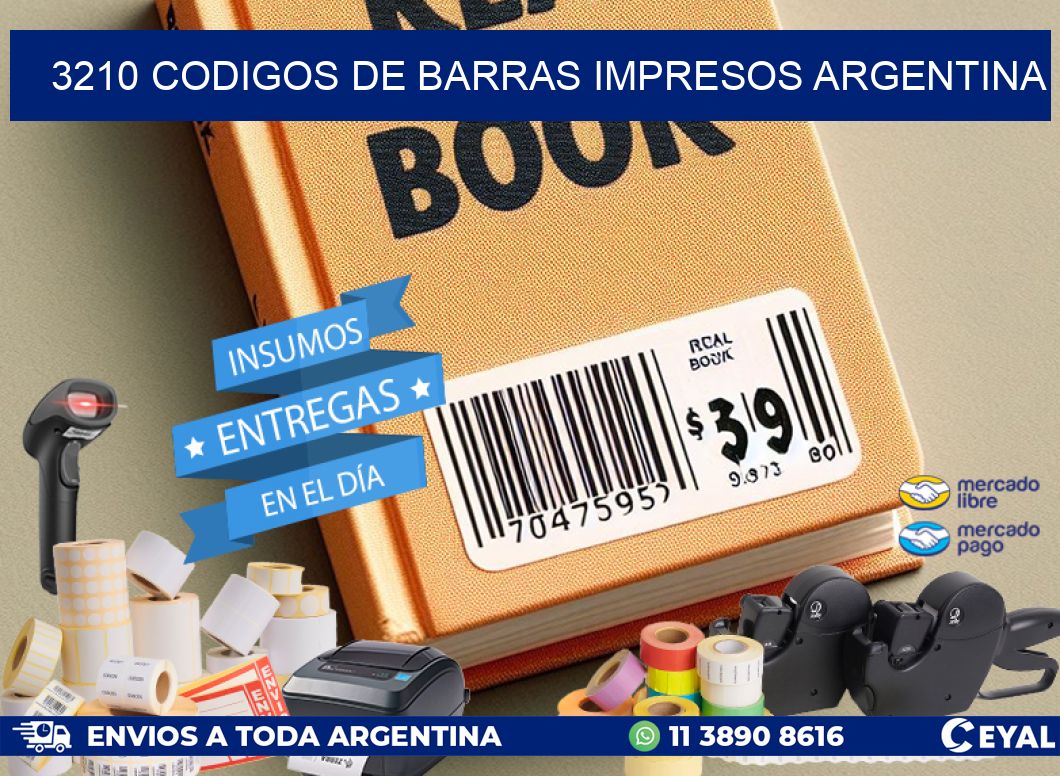 3210 codigos de barras impresos argentina
