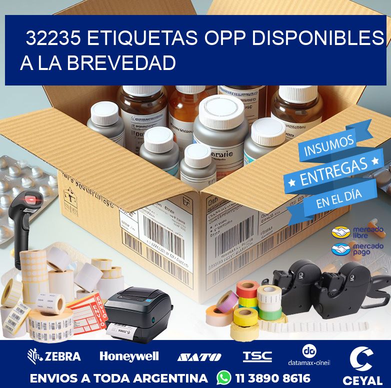 32235 ETIQUETAS OPP DISPONIBLES A LA BREVEDAD