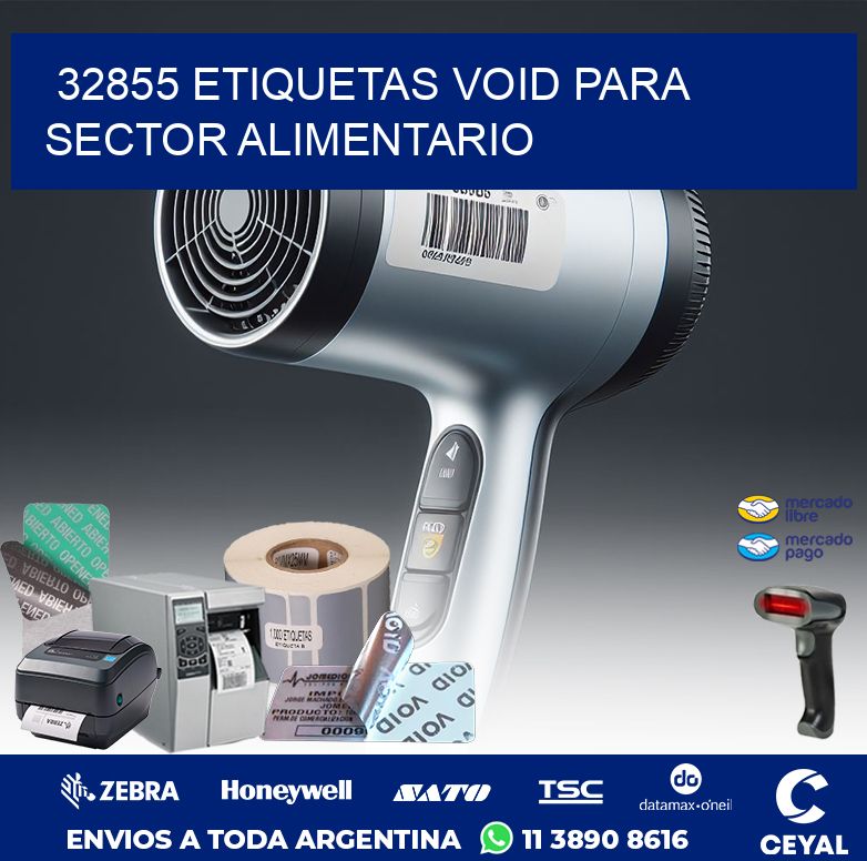 32855 ETIQUETAS VOID PARA SECTOR ALIMENTARIO