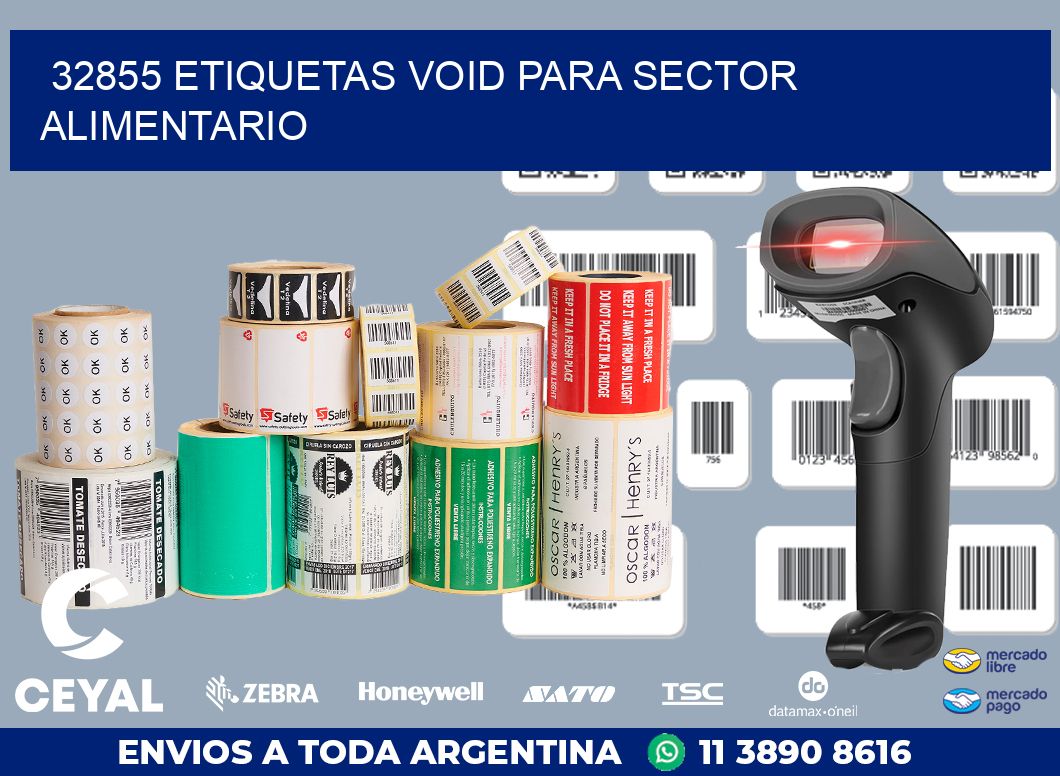 32855 ETIQUETAS VOID PARA SECTOR ALIMENTARIO