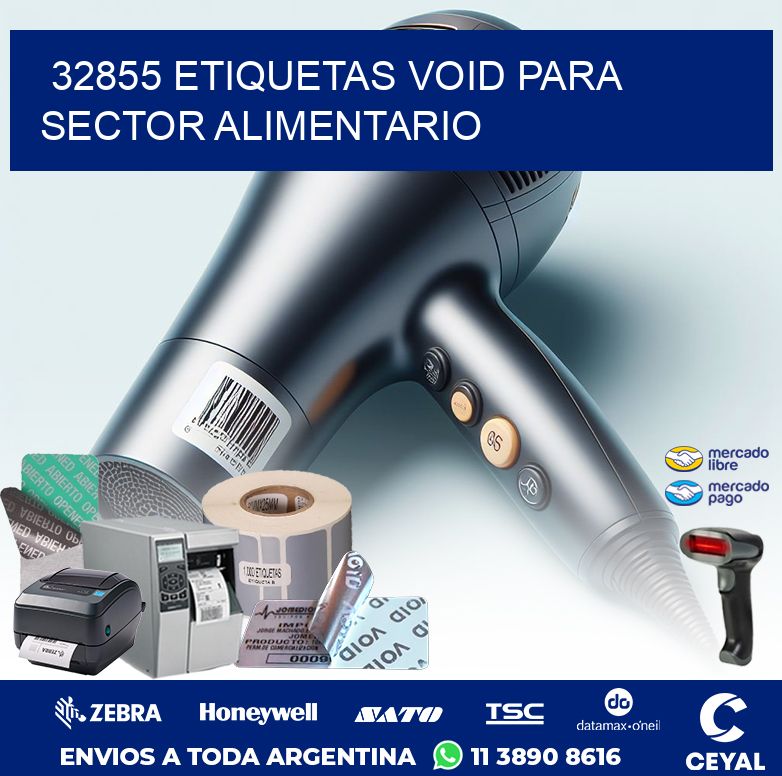 32855 ETIQUETAS VOID PARA SECTOR ALIMENTARIO