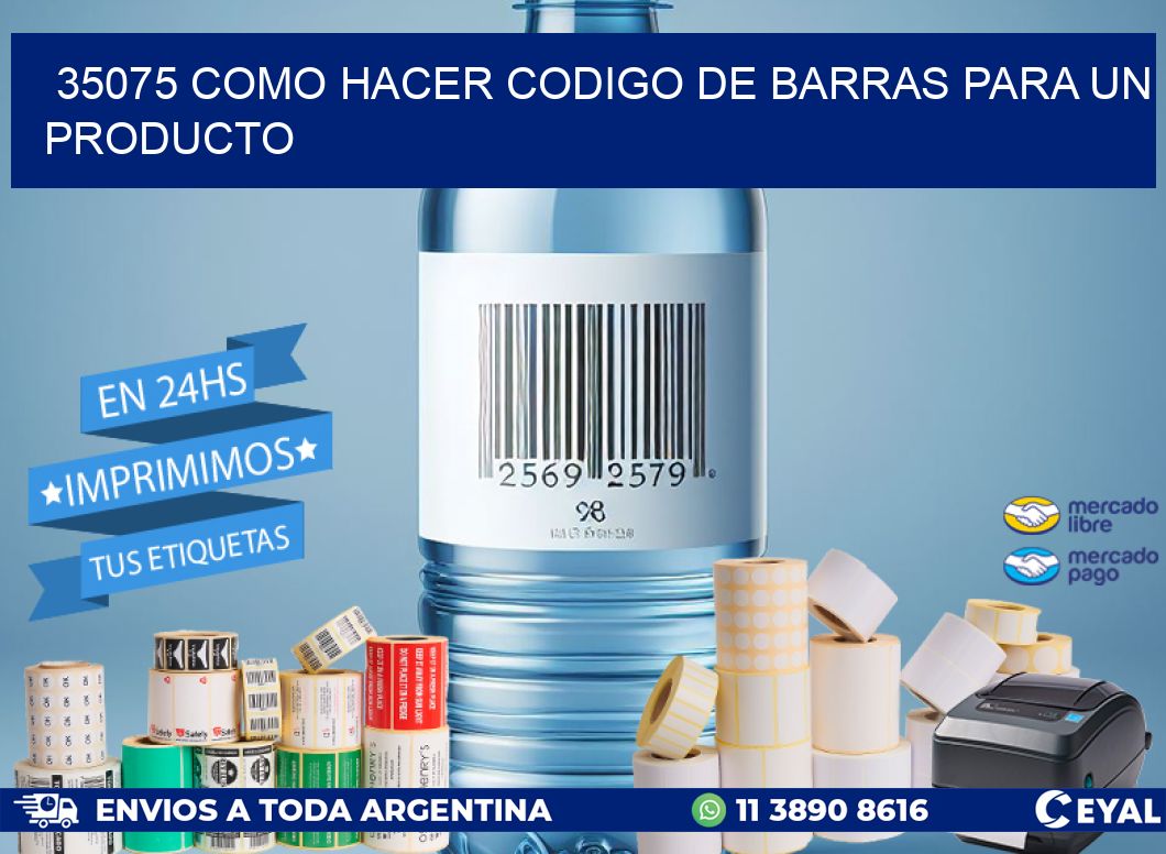 35075 como hacer codigo de barras para un producto