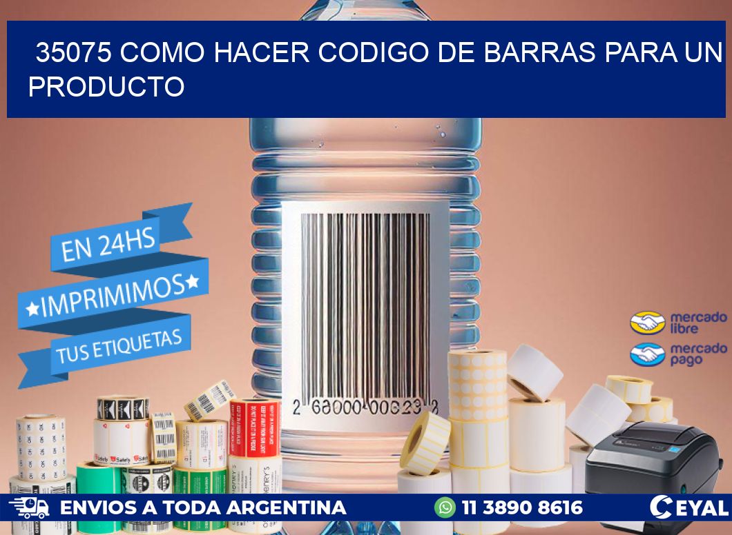 35075 como hacer codigo de barras para un producto