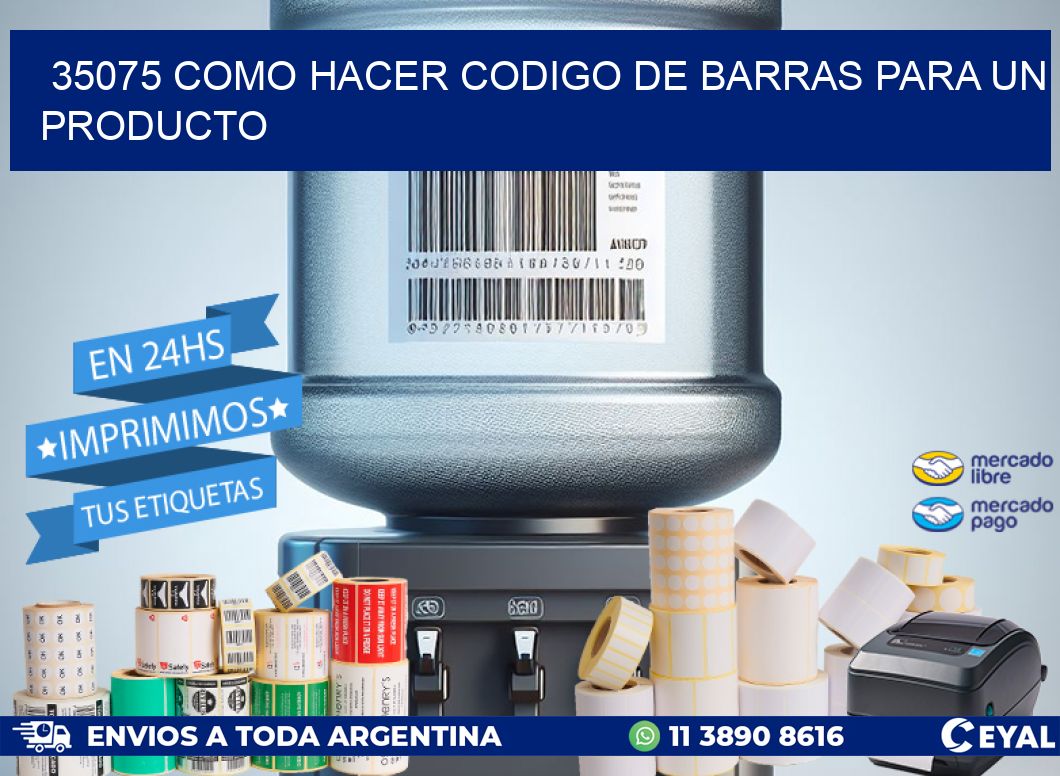 35075 como hacer codigo de barras para un producto