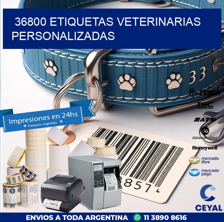 36800 ETIQUETAS VETERINARIAS PERSONALIZADAS