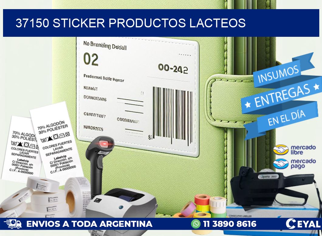 37150 STICKER PRODUCTOS LACTEOS