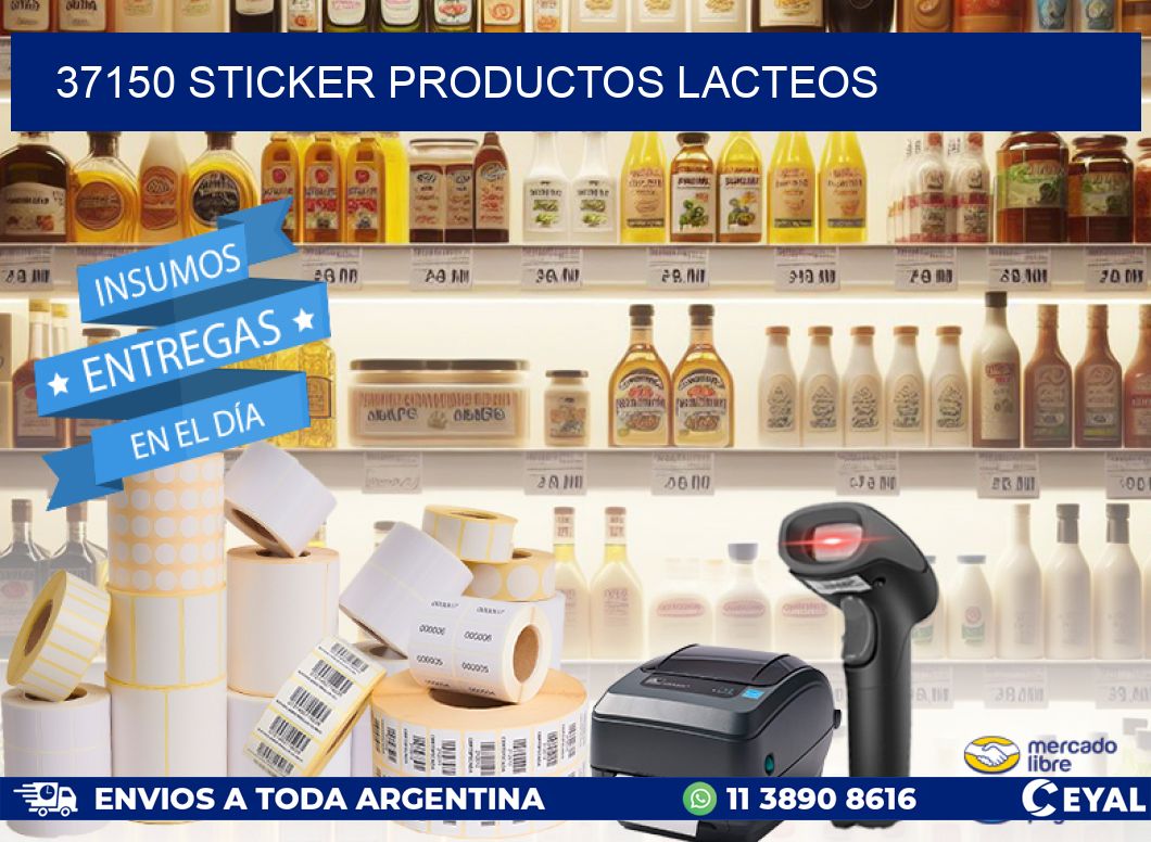 37150 STICKER PRODUCTOS LACTEOS