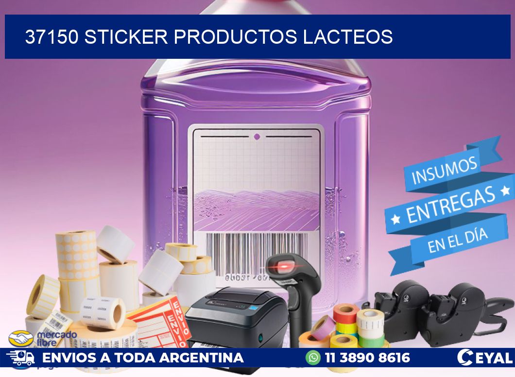 37150 STICKER PRODUCTOS LACTEOS