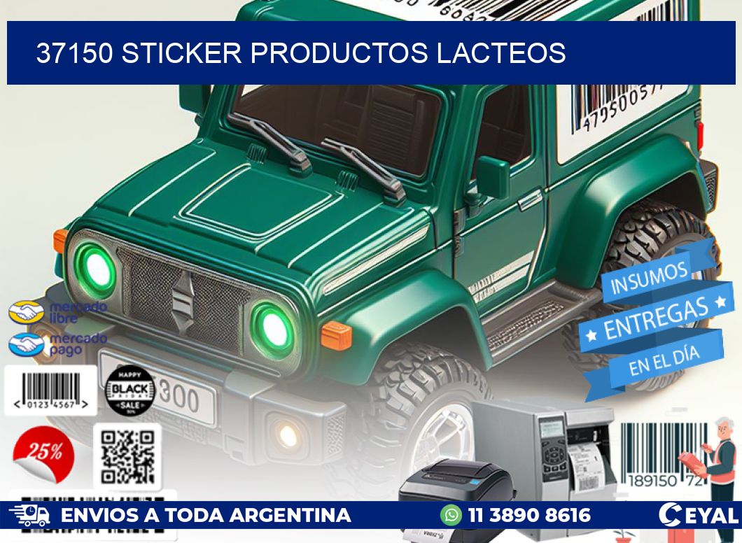 37150 STICKER PRODUCTOS LACTEOS