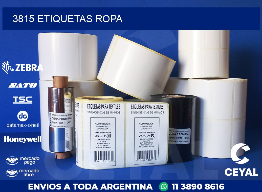 3815 ETIQUETAS ROPA