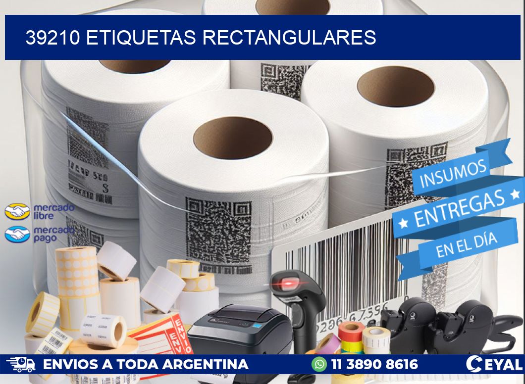 39210 etiquetas rectangulares