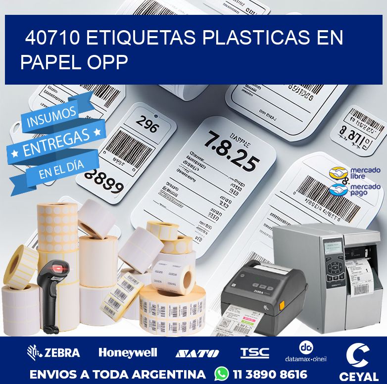 40710 ETIQUETAS PLASTICAS EN PAPEL OPP