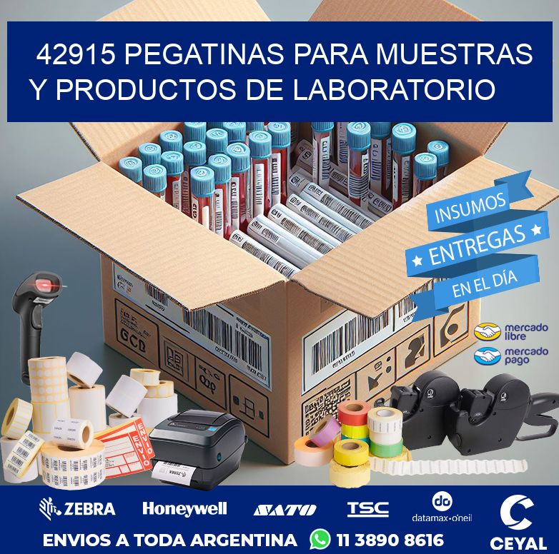 42915 PEGATINAS PARA MUESTRAS Y PRODUCTOS DE LABORATORIO