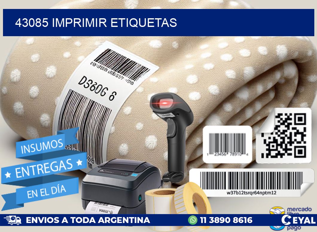 43085 imprimir etiquetas