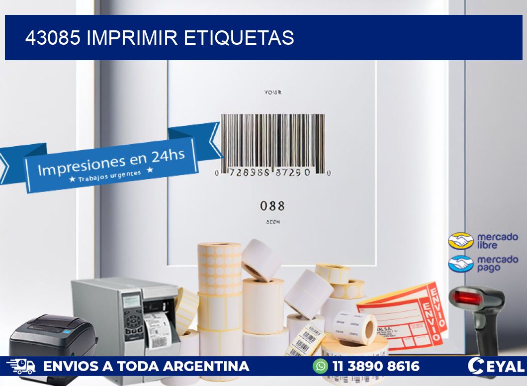43085 imprimir etiquetas