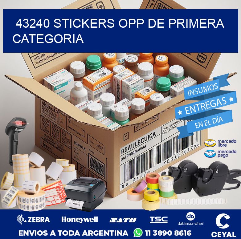 43240 STICKERS OPP DE PRIMERA CATEGORIA