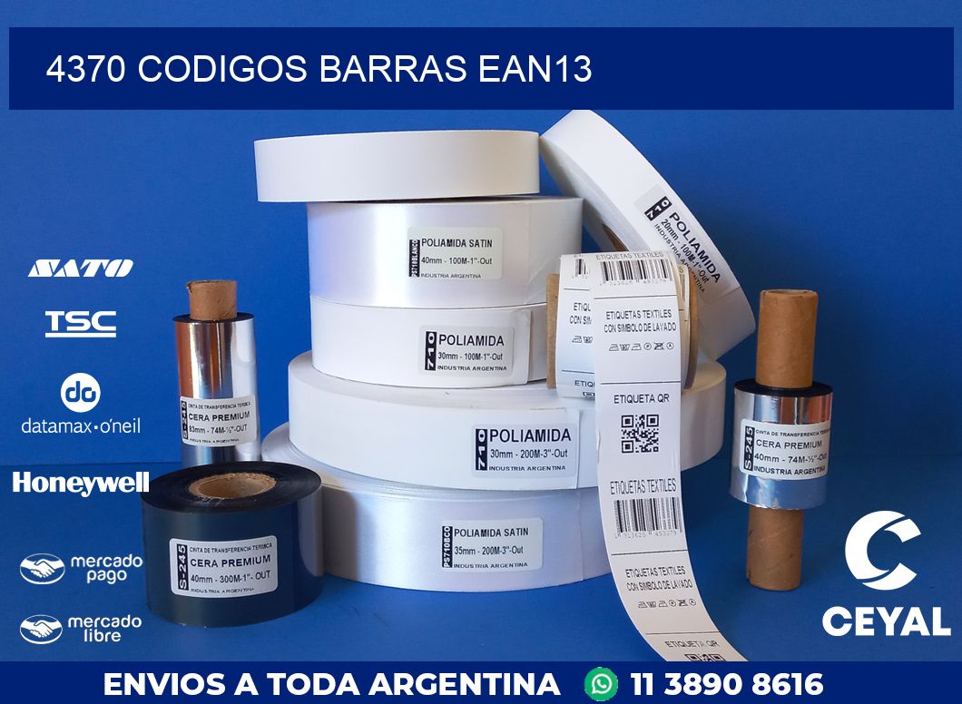 4370 CODIGOS BARRAS EAN13