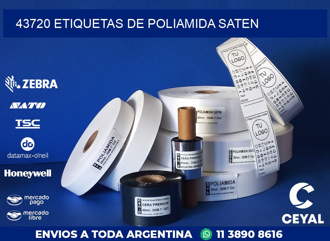 43720 ETIQUETAS DE POLIAMIDA SATEN