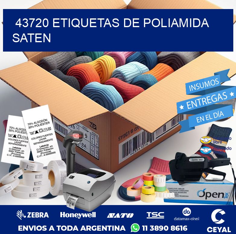 43720 ETIQUETAS DE POLIAMIDA SATEN