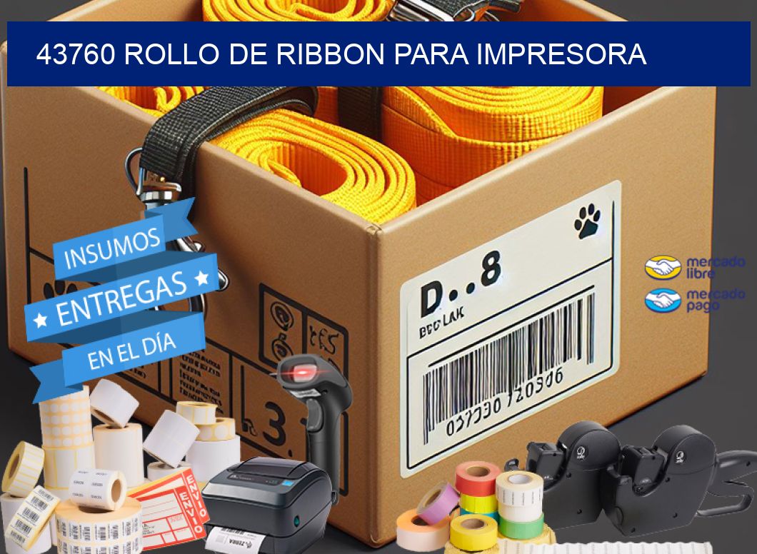 43760 ROLLO DE RIBBON PARA IMPRESORA