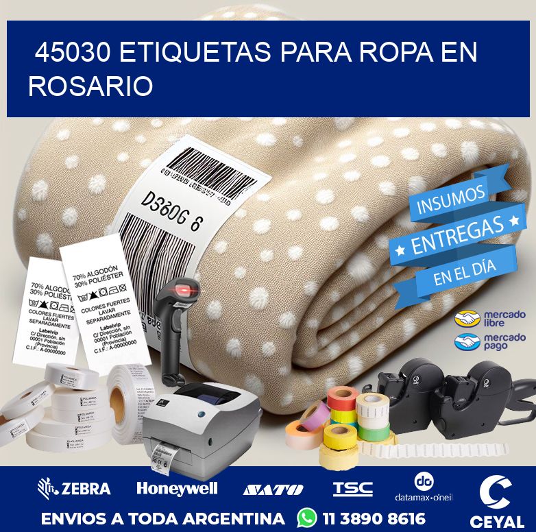 45030 ETIQUETAS PARA ROPA EN ROSARIO