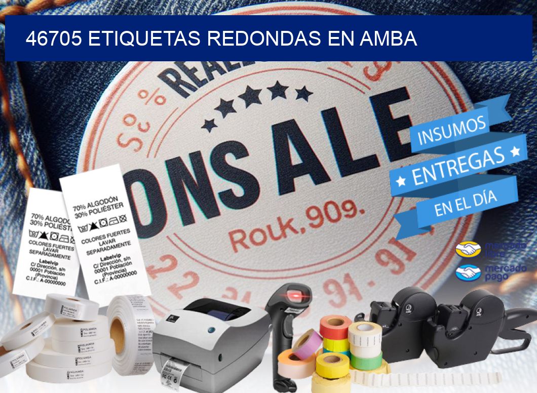 46705 ETIQUETAS REDONDAS EN AMBA