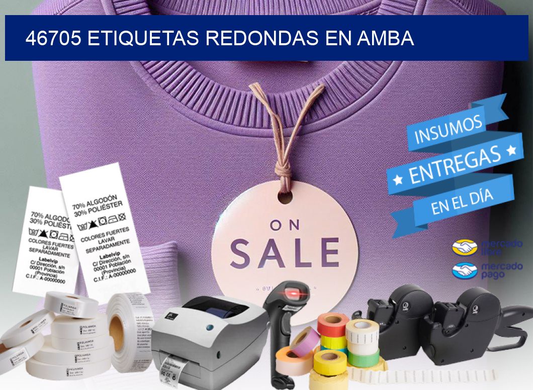 46705 ETIQUETAS REDONDAS EN AMBA