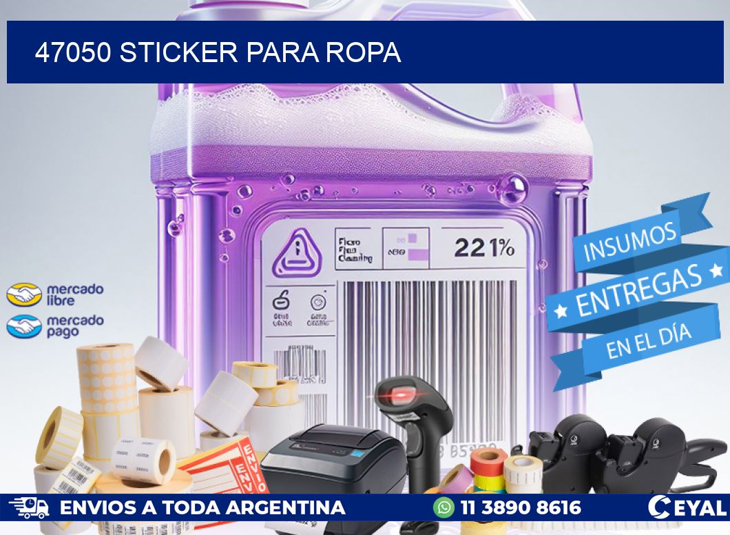 47050 STICKER PARA ROPA
